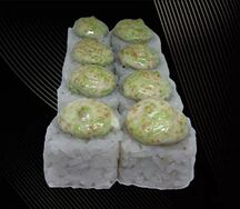 Роллы запеченные с курицей и тамаго 