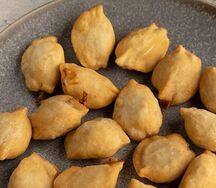 Жареные пельмени говядина-курица