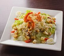 Цезарь с креветкой 