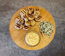 Шампиньоны на мангале с соусом 170/50