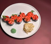 Запеченный с креветкой