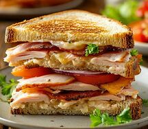 Сэндвич с копчёной курочкой 