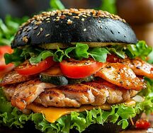 Чернобургер Копчёная цыпа