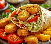 Шаурма с наггетсами 