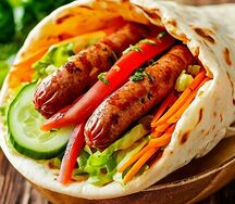 Сосиска в лаваше 