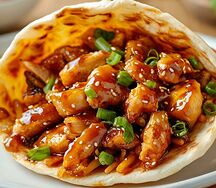 Тортилья с цыпленком терияки