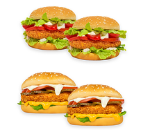 4 бургера со скидкой