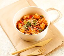 Удон с креветками 