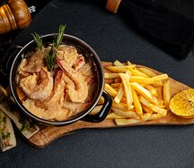 Креветки королевские в соусе