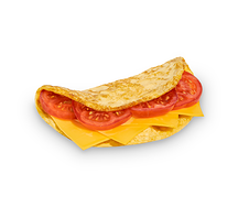 Омлет с сыром и томатами