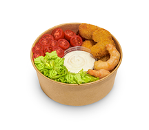 Салат Цезарь с креветками