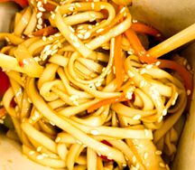 Удон с курицей