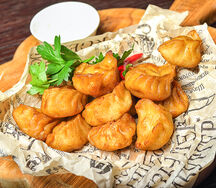 Пельмени жареные