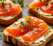 Бутерброды с лососем