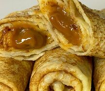 Блины с варёной сгущенкой