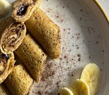 Блины с шоколадом