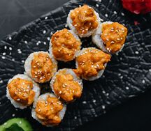 Запечённые роллы с угрем