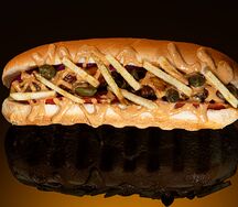 Хот-дог с говядиной