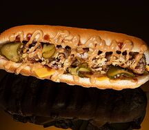 Хот-дог с куриным филе 