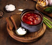 Борщ с фасолью