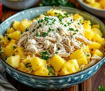 С курицей и ананасами 