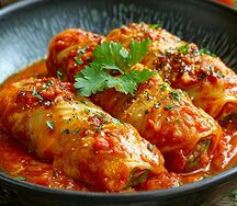 Голубцы домашние с подливой 