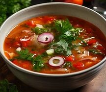 Солянка мясная сборная с копчёностями 