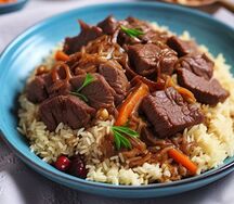 Плов с говядиной 