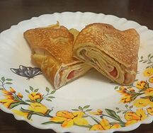 Корейский ролл с беконом 