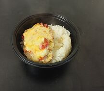 Птичка под шубкой с гарниром 