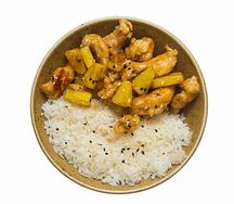 Рис с курицей терияки и ананасом