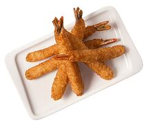 Тигровые креветки в кляре