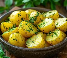 Картофель отварной с зеленью 