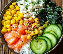 Боул с лососем 