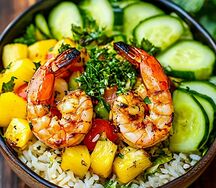 Боул с креветками 