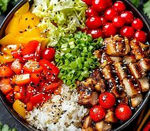 Боул с курочкой терияки 