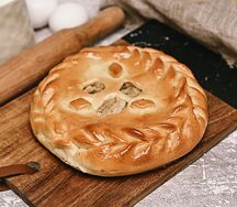 Пирог мясо-капустный