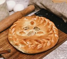 Пирог с рыбой и капустой