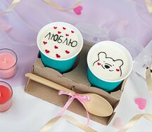 Бенто-торт в стакане Любимый медвежонок