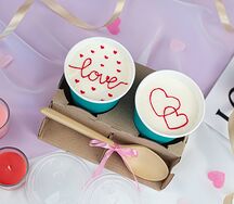 Бенто-торт в стакане Love