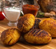 Картофель на мангале