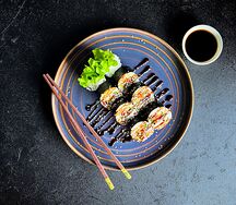 Кимпаб с темпурной креветкой