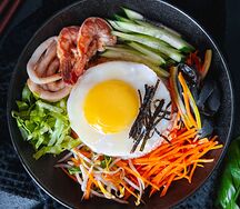 Пибимпаб с морепродуктами