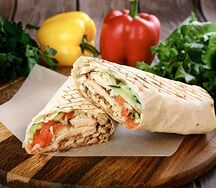 Шаурма с курицей и сыром стандартная