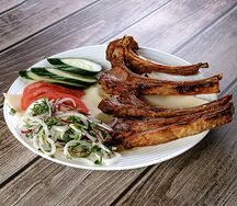 Шашлык из бараньей корейки