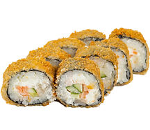Ролл жареный с лососем