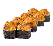 Ролл, запеченный с мидиями