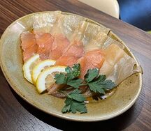 Нарезка из семги и балыка