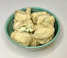 Вареники с сыром и зеленью