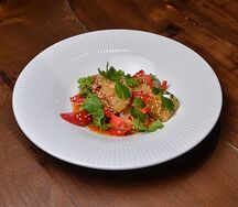 Хрустящие баклажаны и сладкие томаты